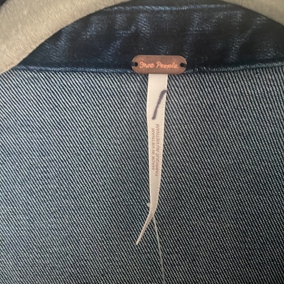 COPY - XS Free People mini dress/tunic/duster Stretchy jean material - Picture 2 of 7